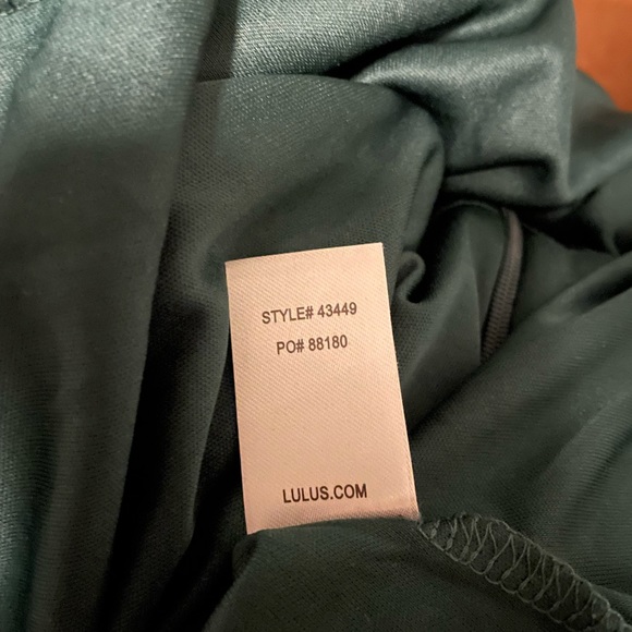 New! Lulus Heavenly Hues Forest Green Maxi Dress - Picture 6 of 12